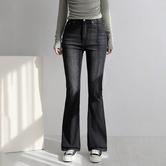 앤드스타일 여성용 숏/기본/롱 기장 딱맞진 37탄 하이엔드 스판 부츠컷 데님팬츠 265035