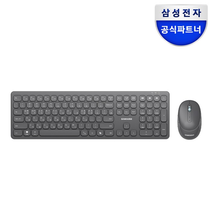 삼성전자 펜타그래프 저소음 블루투스 무선 키보드 마우스 세트 멀티페어링 사무용 무소음 SP-M1800Q, 일반형, 블랙, SP-M1800Q