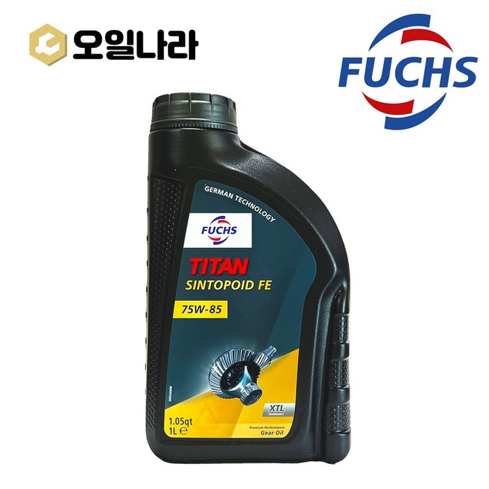 훅스 타이탄 SINTOPOID FE 75w 85 기어오일 1L FUCHS, 1개 훅스 타이탄 SINTOPOID FE 75w 85 기어오일 1L FUCHS, 1개