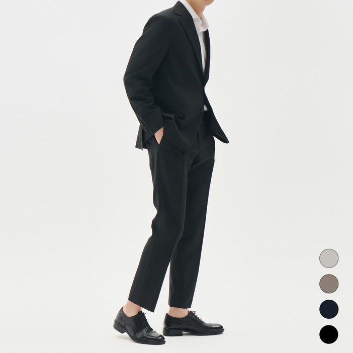 [바톨리니] 린넨 라이크 레귤러 셋업 수트 (4COLORS) (M~5XL)