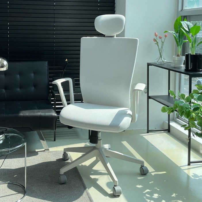 맞춤제작 커버무드 시디즈 의자 맞춤제작 커버 세트, 화이트, 1개