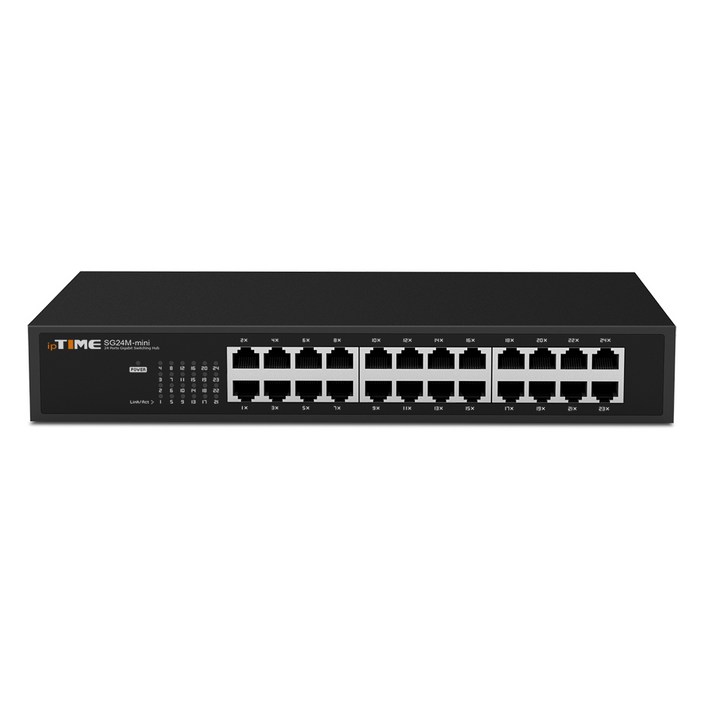 ipTIME SG24MMINI 24포트 스위칭허브 1000Mbps 랙마운트가능, 1, SG24MMINI