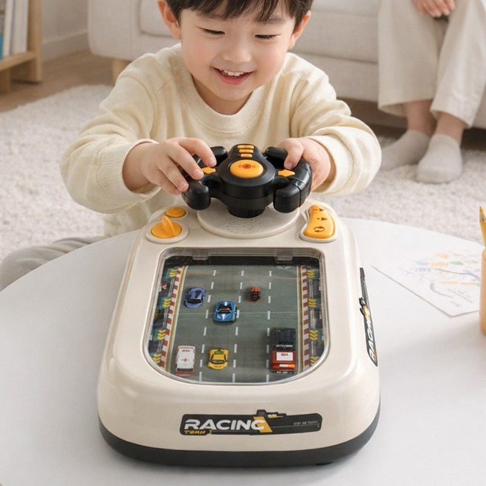 토요요 레이싱 게임 핸들 콘솔 장난감 자동차 보드게임 미니카 장난감S-D1