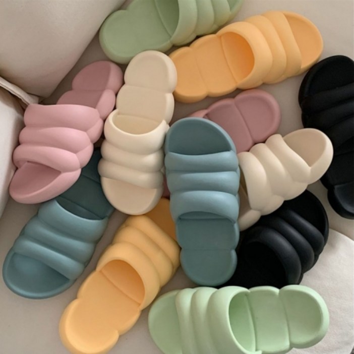 층간소음 마카롱슬리퍼 거실 거실화 임산부 집 사무실 실내 여성 실내화 8 color