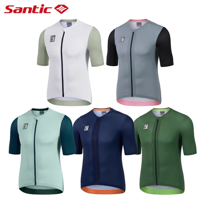 산틱 자전거 져지 반팔 의류 상의 자외선차단 UPF50 WM3C02224