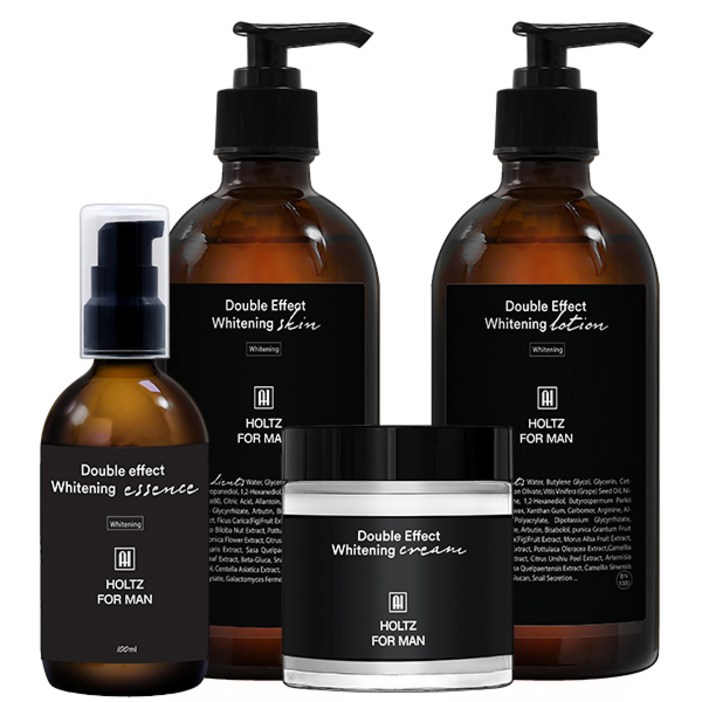 홀츠포맨 남자 남성 화장품 4배 더 강력한 미백 화이트닝 스킨 토너 로션 에멀젼 에센스 크림 4종세트, 1개
