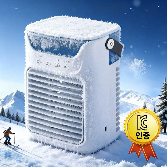 3in1 다기능 저소음 냉풍기 3단계 조절 usb 선풍기 가습기 탁상용