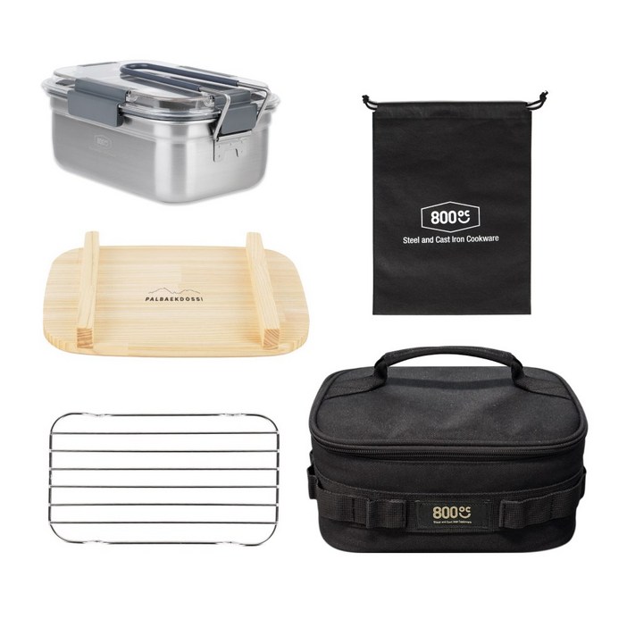 800도씨 캠핑 코펠 스텐 반합 가방세트