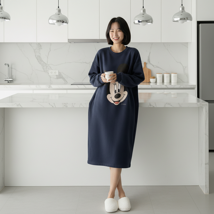 디즈니 홈웨어 원피스  미키 구피 미니특양면 디즈니정품