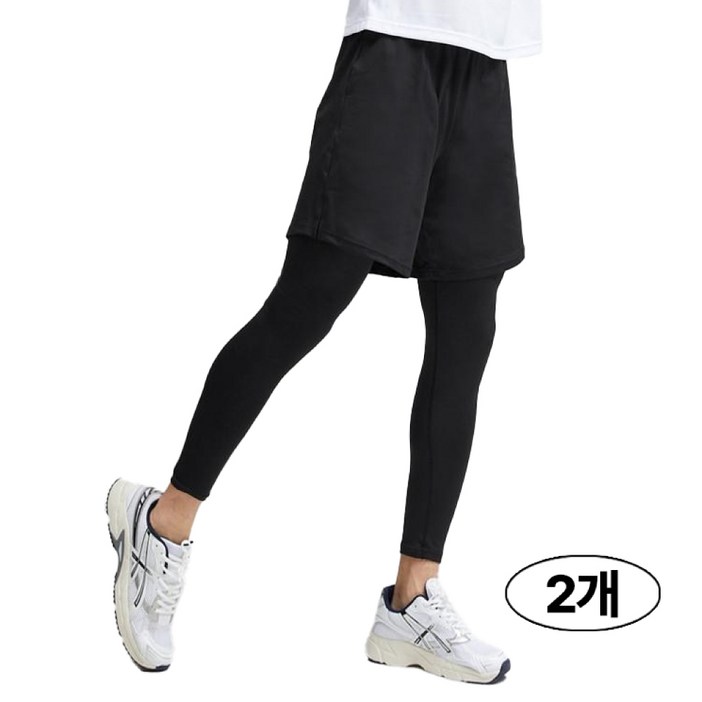 버닝몬스터 11 기능성 발열 남자 기모 반바지 레깅스 일체형