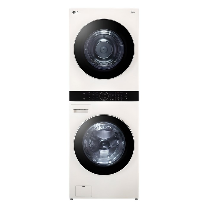 [10% 환급가전] LG전자 트롬 오브제컬렉션 워시타워 세탁기 + 건조기 세트 W20EEZ 24kg + 20kg 방문설치