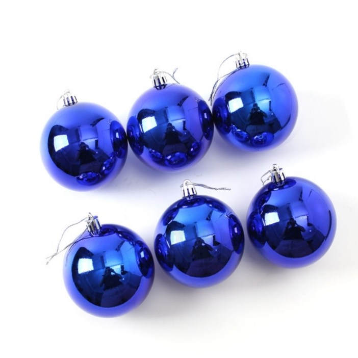 먼데이마켓 블루 트리방울 8CM 세트 크리스마스트리장식 트리장식오너먼트