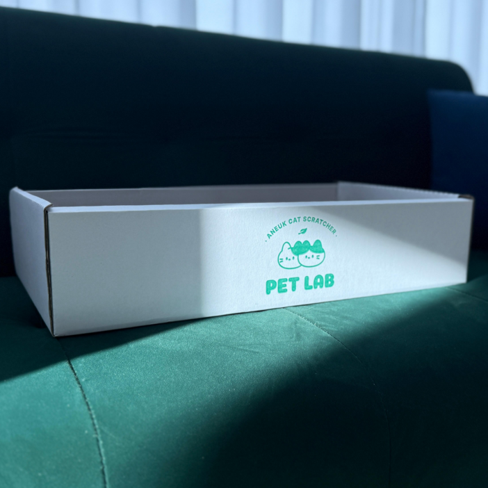 펫랩 대형 고양이 리필 스크래쳐 특대형 박스, 화이트, 1개