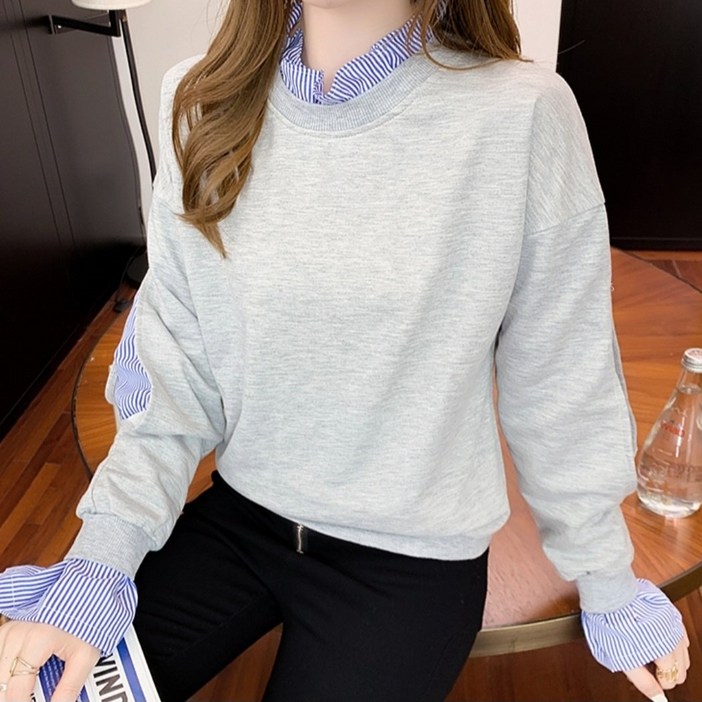 프릴 레이어드 맨투맨