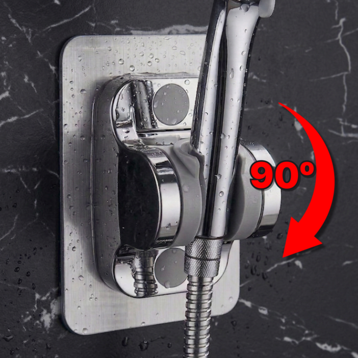 말끔당 무타공 강력접착 각도조절 샤워기 거치대