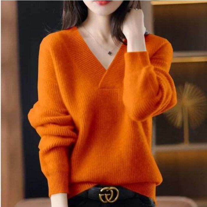 [다즈몰] 히츠브이넥니트 보들 브이넥 니트 컬러풀 상의