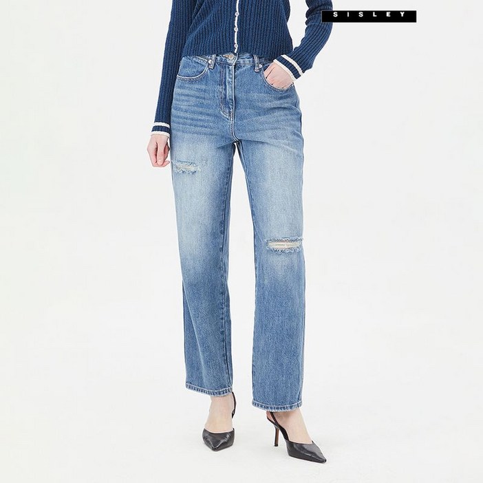 시슬리 디스트로이드 데님 팬츠 SADP09411