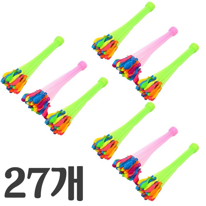 물풍선 제조기 3p, 27개, 랜덤