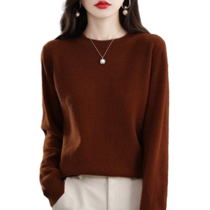 Angel 캐시미어100니트 퓨어 캐시미어 니트 100 메리노울 스웨터 여성 가을 겨울