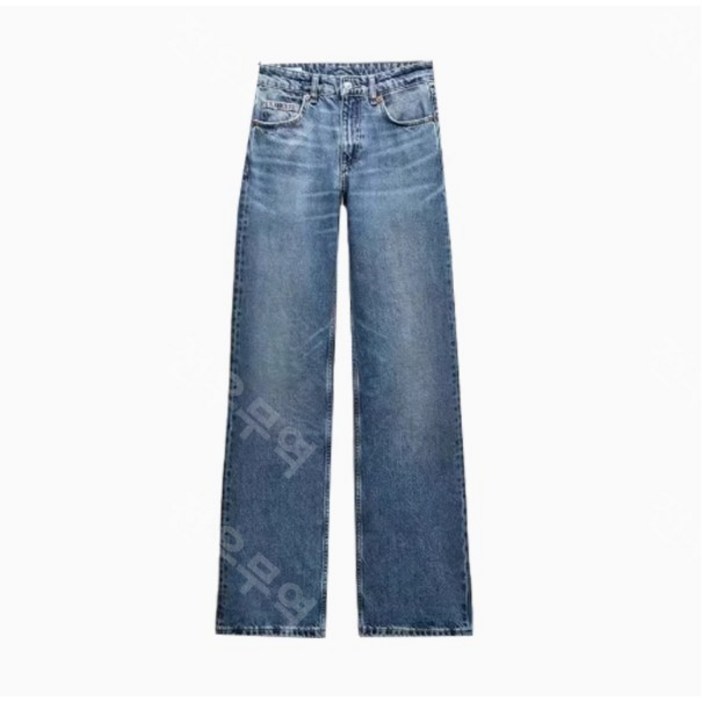 20Y6194 ZARA 여자신상 여름 데님팬츠 캐주얼 와이드핏 바지 6688034