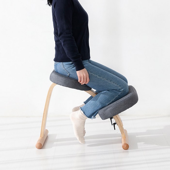 바론 자세교정 바른자세 척추교정 무릎의자, 차콜그레이7982.5686