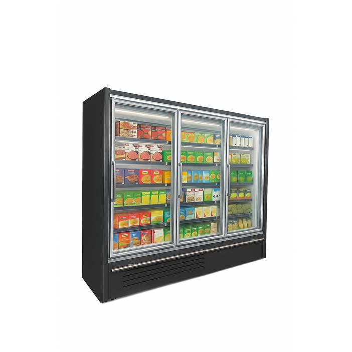 일양오피오 냉동리치인 오버랩 3도어 2440, BLACK