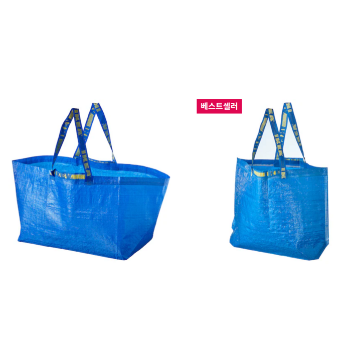 이케아 IKEA 정품 장바구니 쇼핑백 타포린 가방, 1개