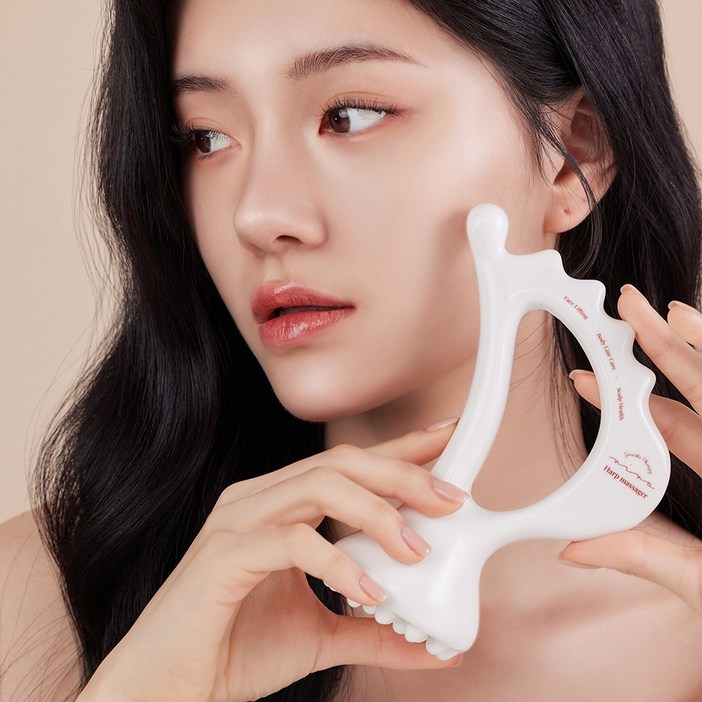 [공식몰]비바 하프 여신괄사 마사지기 승모근 어깨 가슴 세라믹괄사, 2개