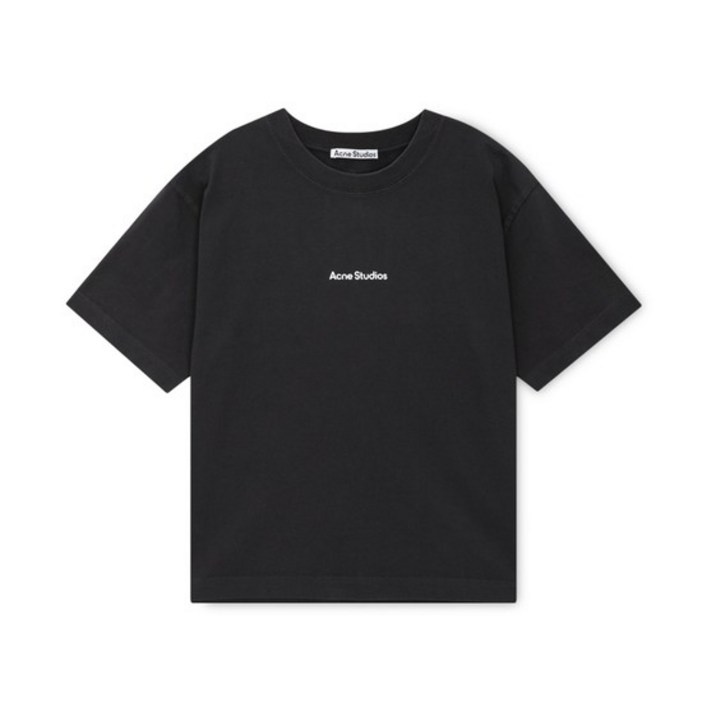 [아크네] 남성 로고 프린팅 블랙 반팔티 CL0275 900