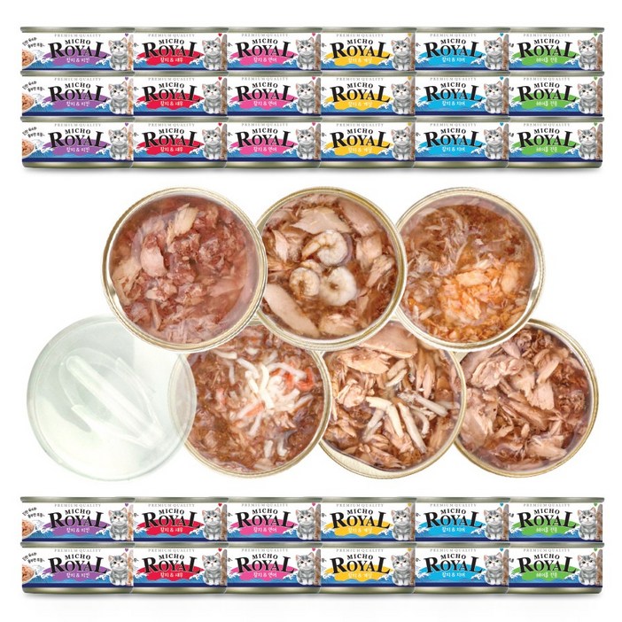 프리미엄 로얄 미쵸 캔 콤보 85g x 30개입 고양이 캔 간식, 85g, 30개