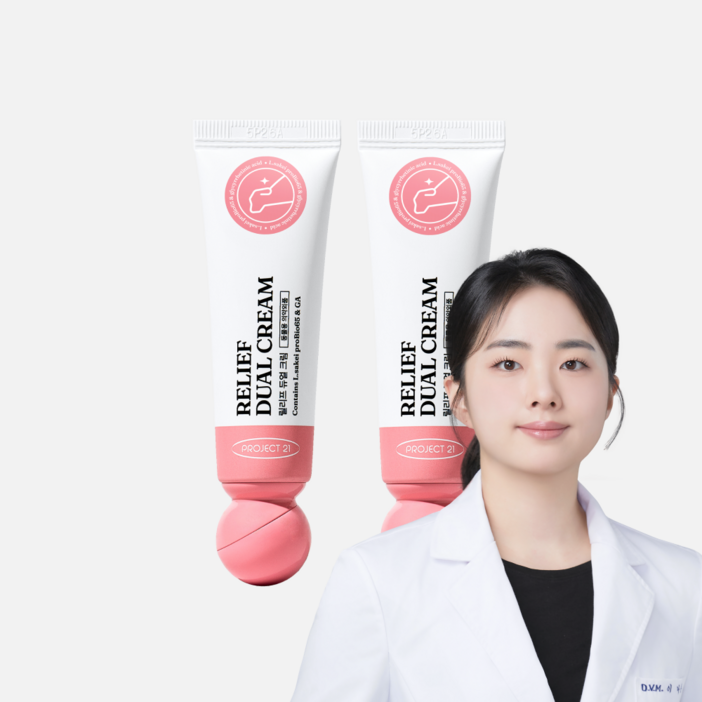 프로젝트21 강아지 고양이 릴리프 듀얼 크림 연고형 크림