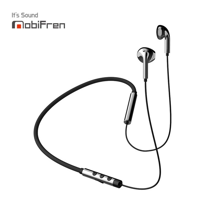 모비프렌 플렉스 L MFB-NB7100 블루투스 넥밴드 이어폰, 플렉스L 에어, 블랙