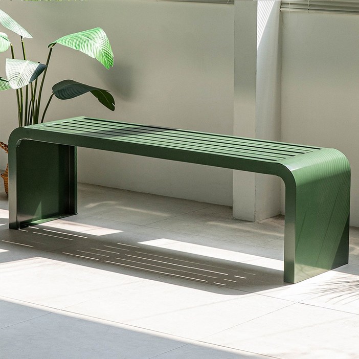 [당일출고] 비비드 야외벤치 철제벤치 카페 테라스 포토존 대기 벤치의자 공원벤치 웨이팅벤치