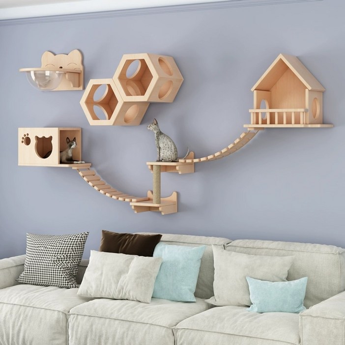 벽걸이 캣선반 캣워크 선반 캣워커 놀이터 벽 하우스