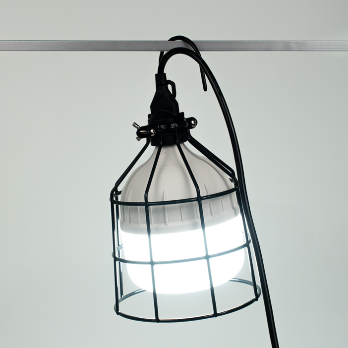 툴리버 LED 전구 작업등 소모갈 26B 50W 10M 철망 고리 세트, 1세트, 주광색