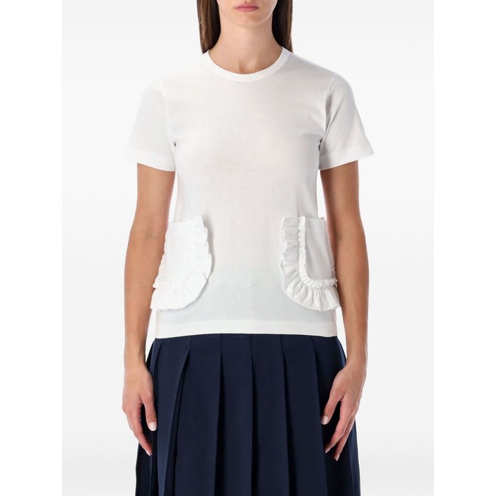 꼼데가르송걸 러플 포켓 탑