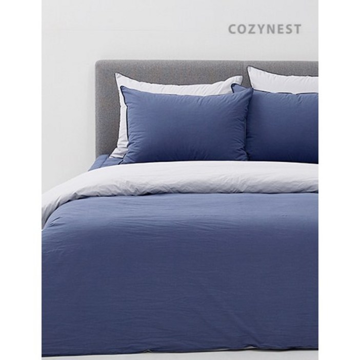 레노마홈코지네스트 에플린워싱 이불 SQK네이비
