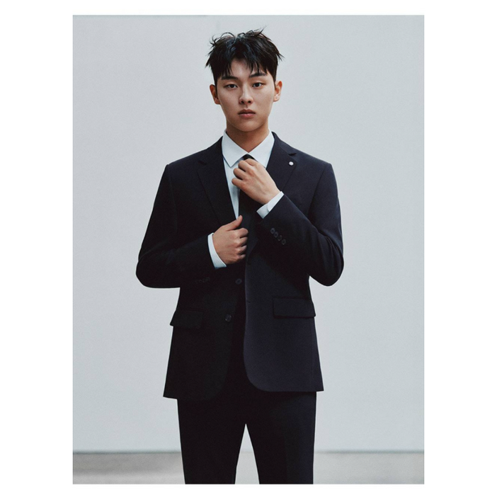 에스티코 STCO 초특가세일 다크네이비 스트레치 사계절 면접용 결혼식하객룩 경조사용 구김없는 슬림핏 남성정장