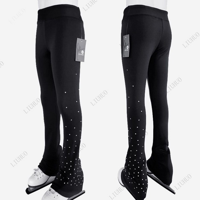 피겨 연습복 큐빅 훈련 피겨연습복 기모 피겨스케이트 바지 여아 훈련복 방수