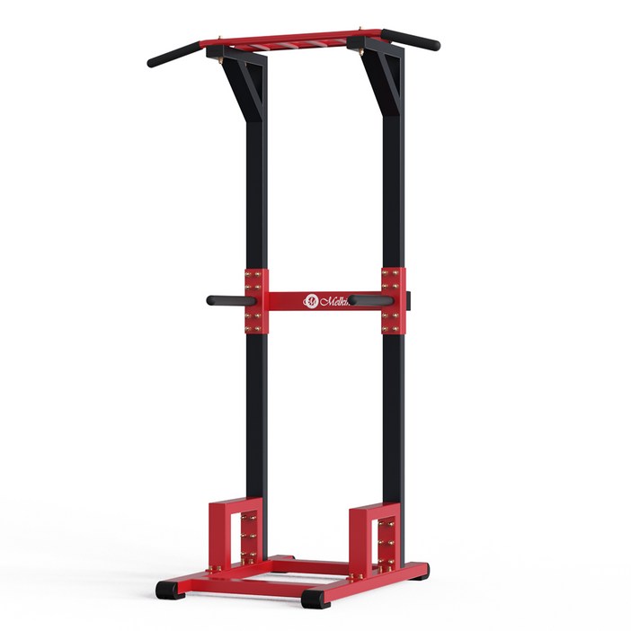 멜킨스포츠 마스터킹 치닝디핑 실내 철봉 기구 가정용 턱걸이 운동 딥스 풀업 바 홈짐 홈트레이닝 방문설치, 레드다크네이비