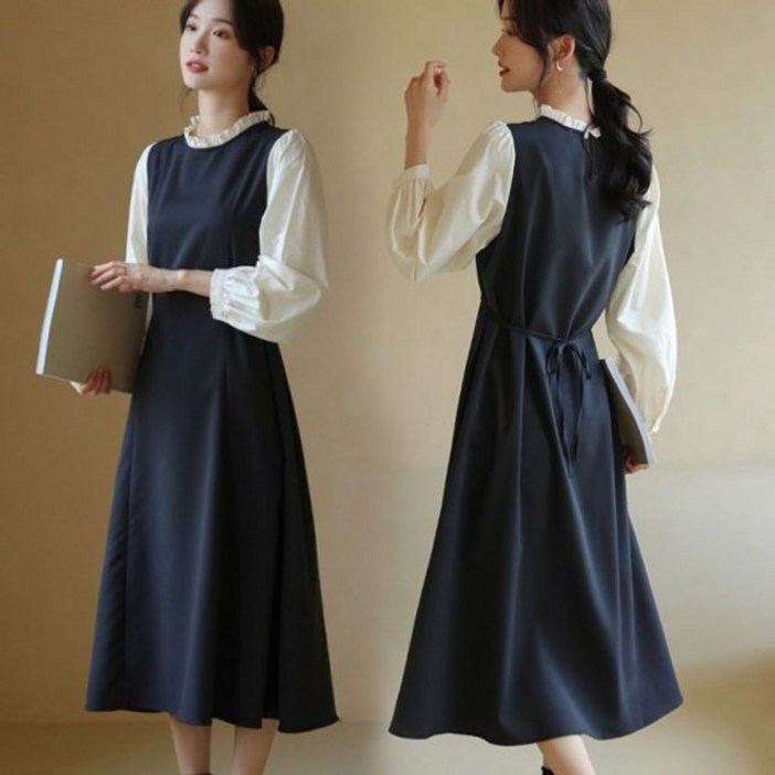 예쁜 여성 데일리 넥 스타일 클래식 라인 레이스 단아 swg93925ep