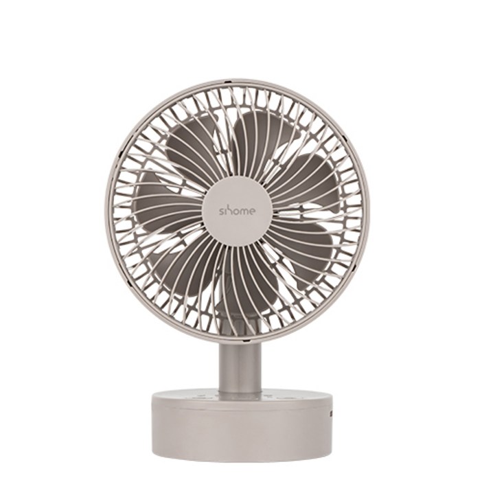 시홈 BIGFAN 써큘 무선 미니 탁상용 선풍기, 모카브라운, SH-DF01