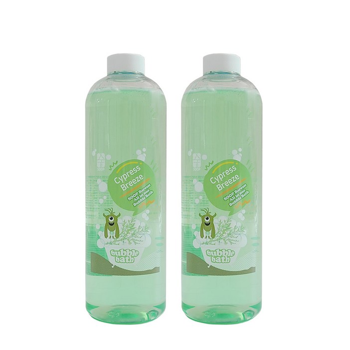 숲바른 버블바스 편백브리즈편백향, 2개, 1L