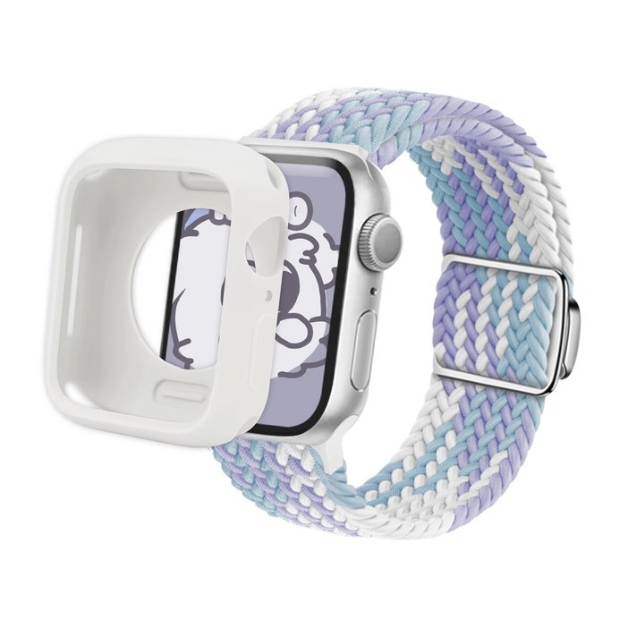 아이메이드잇 애플워치 호환 솔로루프 스트랩 밴드, 마시멜로우, 1개