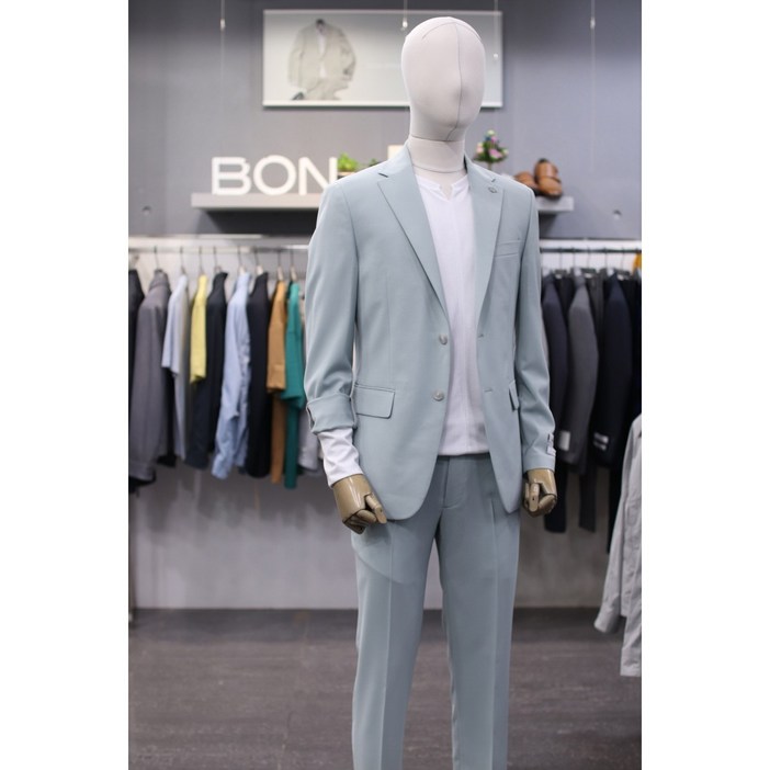 BON 캐주얼 정장 BN4ME257T359MI 민트 쿨스트레치 스판 셋업 수트