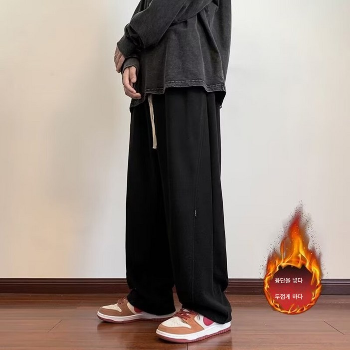 헤비타트면기모브라운블랙멜란지M-3XL