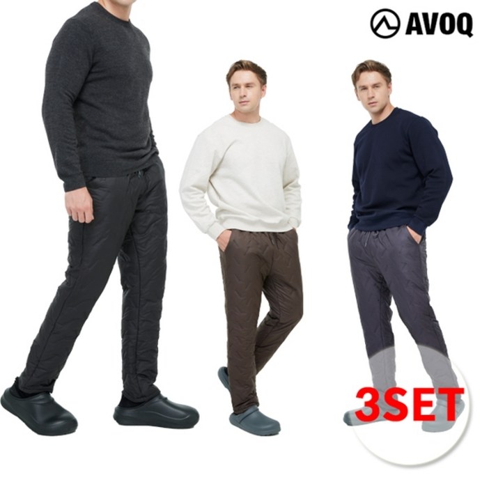 AVOQ 아보크 25FW 남성 패딩팬츠 3종