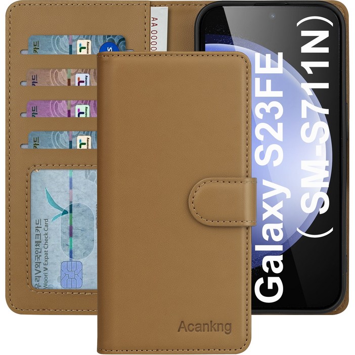 아칸크 삼성 갤럭시 버디2 클래식 베이직 지갑형 카드수납 프리미엄 가죽 다이어리 휴대폰 케이스 SMM236L 적용