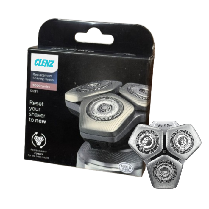 ClenZ 필립스 9000 면도날 SkinIQ S9000 프레스티지 면도기날 호환용 sh91 헤드