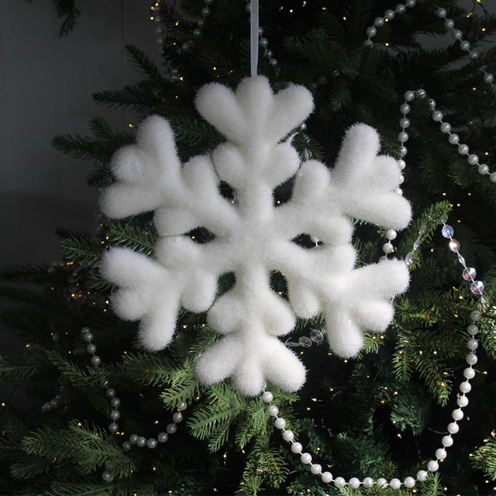 왓위셀 스티로폼 보송 눈꽃 모빌 겨울 인테리어